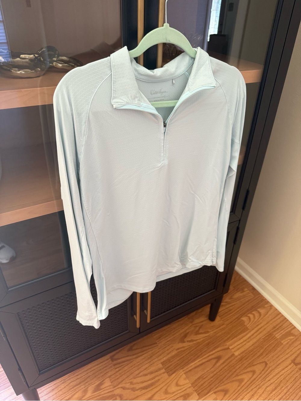 Light Blue Quarter-Zip Performance Shirt